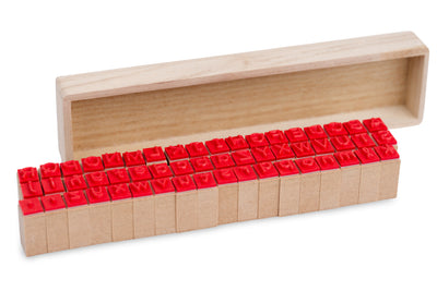 Alphabet Stamp Set, Rounded Sans Serif (54 Pieces)