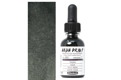 Aqua Drop Liquid Watercolors, #680 Sepia