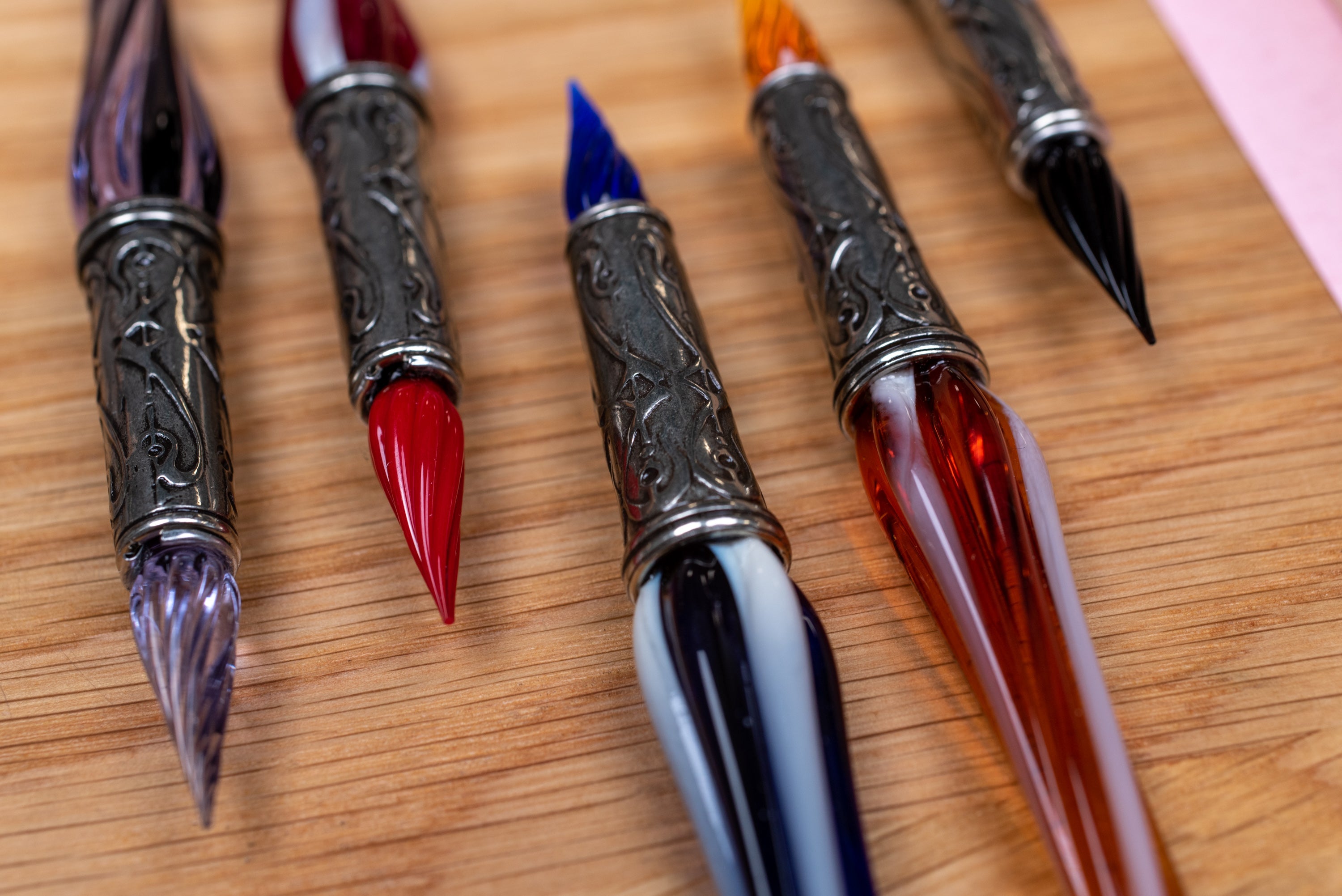 Orseolo Glass Pen Set, Black