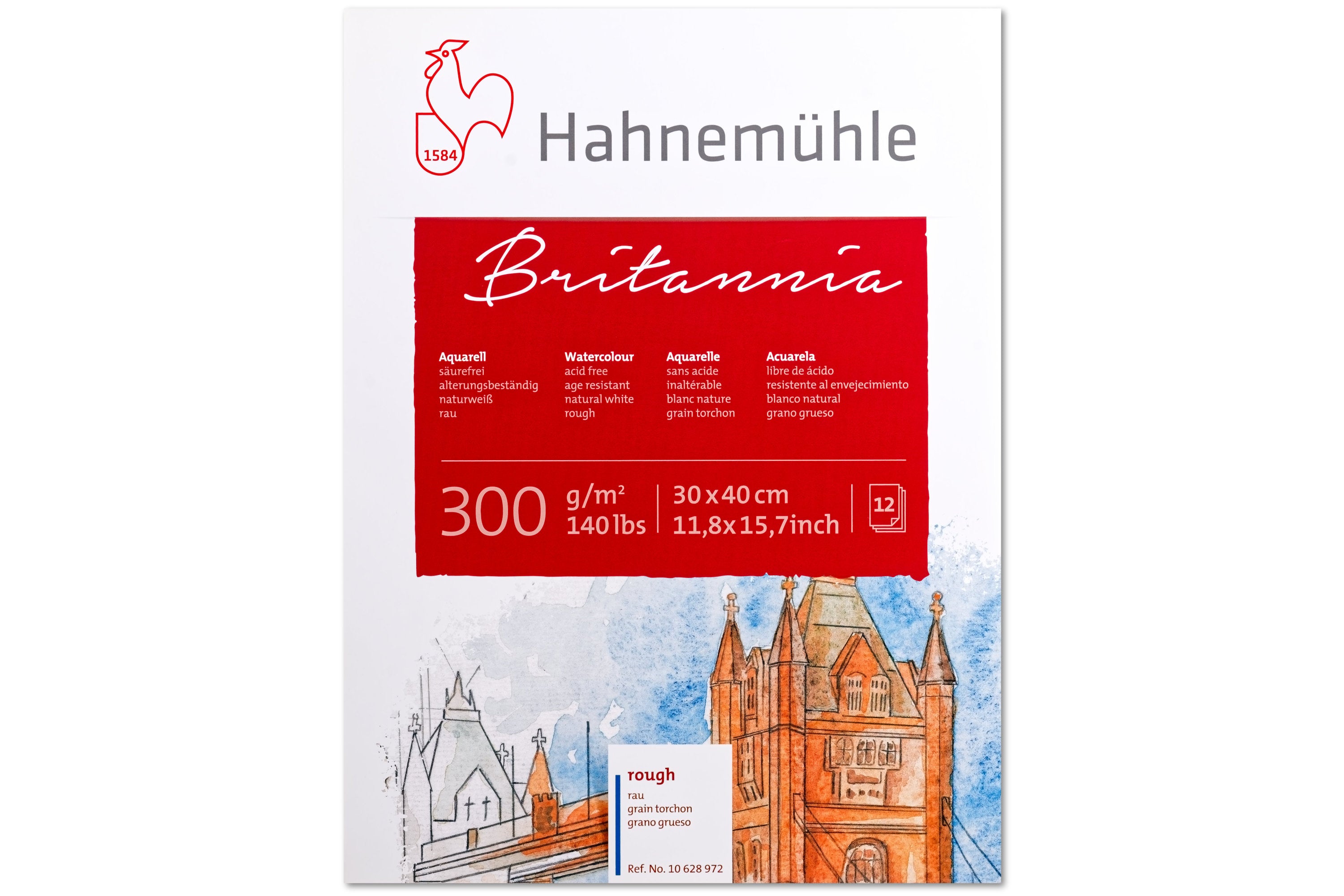 Brittania Watercolor Block, Rough