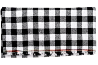 Yarn-Dyed Cotton Flannel, Black Buffalo Check