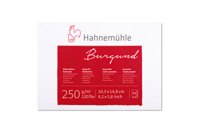 Burgund Watercolor Postcard Pad