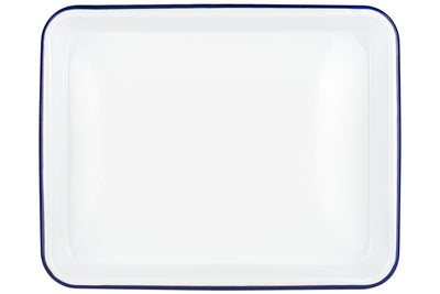 Enameled Steel Butcher Tray, 9" x 11"