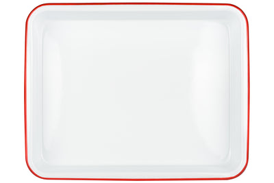 Enameled Steel Butcher Tray, 9" x 11"