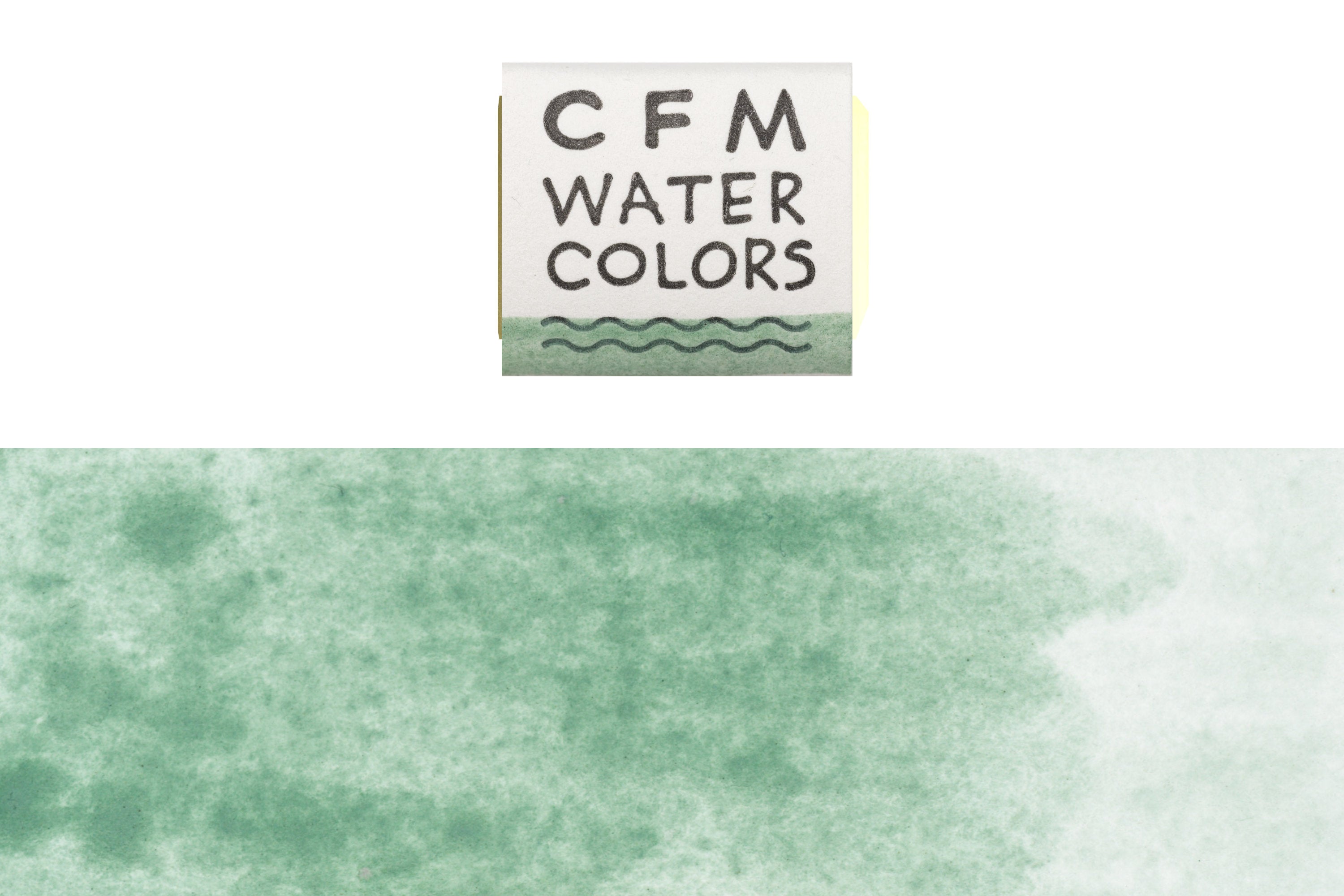 CfM Watercolor Half Pan, Nicosia Green Earth