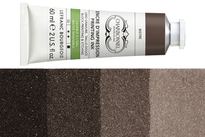 Water-Washable Oil-Based Printmaking Ink, Bistre
