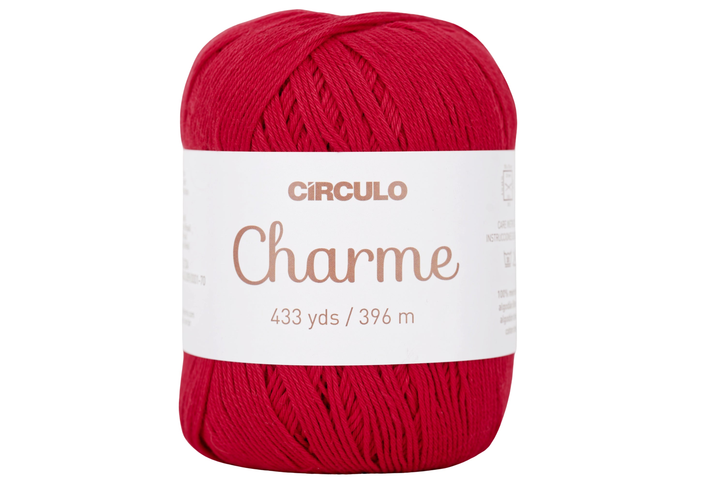 Charme Sport Cotton Yarn, #3402 Circulo Red