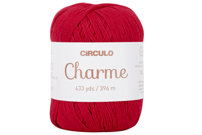 Charme Sport Cotton Yarn, #3402 Circulo Red