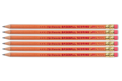 Baseball Scoring Pencils, Set of 6