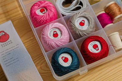 Daruma Hand-Sewing Thread, Set of 5, Hyakujuro