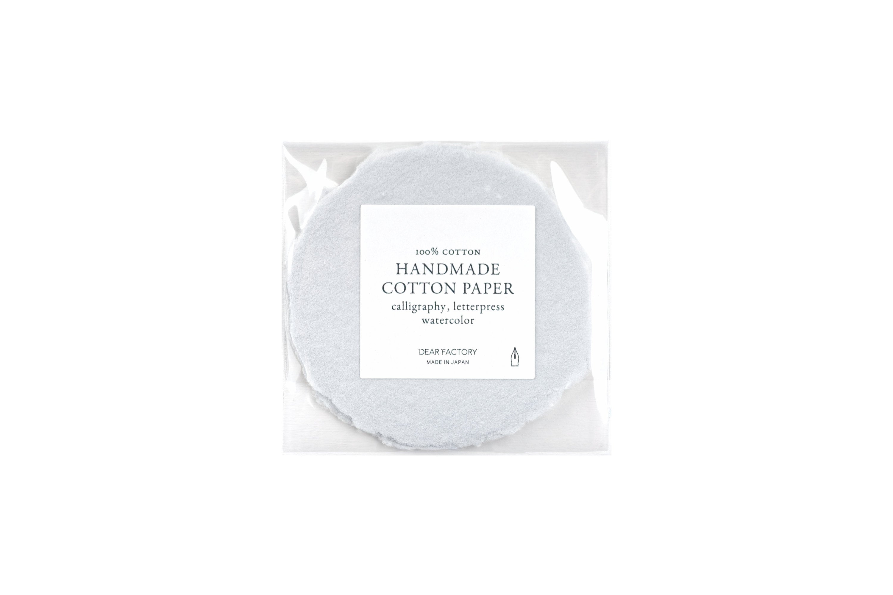 Handmade Cotton Watercolor Paper, 2.5" Circles, Set of 3