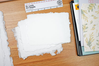 Handmade Cotton Watercolor Paper, 4.9" x 6.5"