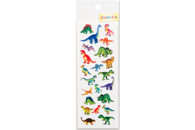 Glitter-Glue Sticker Sheet, Dinosaurs
