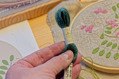 Eco Vita Wool Embroidery Kit, "Indigo"