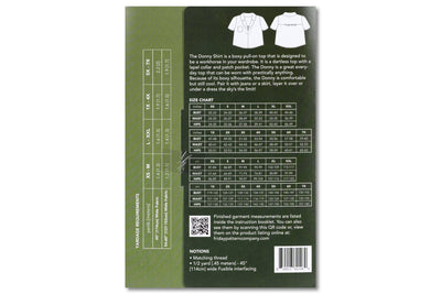 Donny Shirt Sewing Pattern