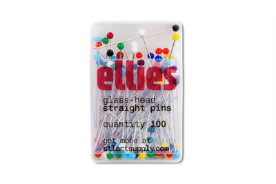 Glass-Head Straight Pins, Box of 100