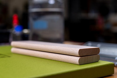 Double Beechwood Pen Case