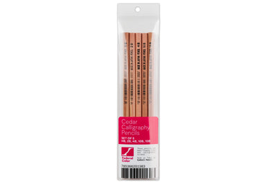 Cedar Calligraphy Pencils, Set of 5