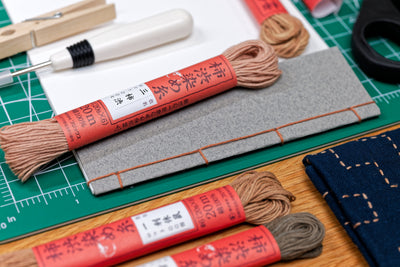 Persimmon-Dyed Cotton Thread, 20 m