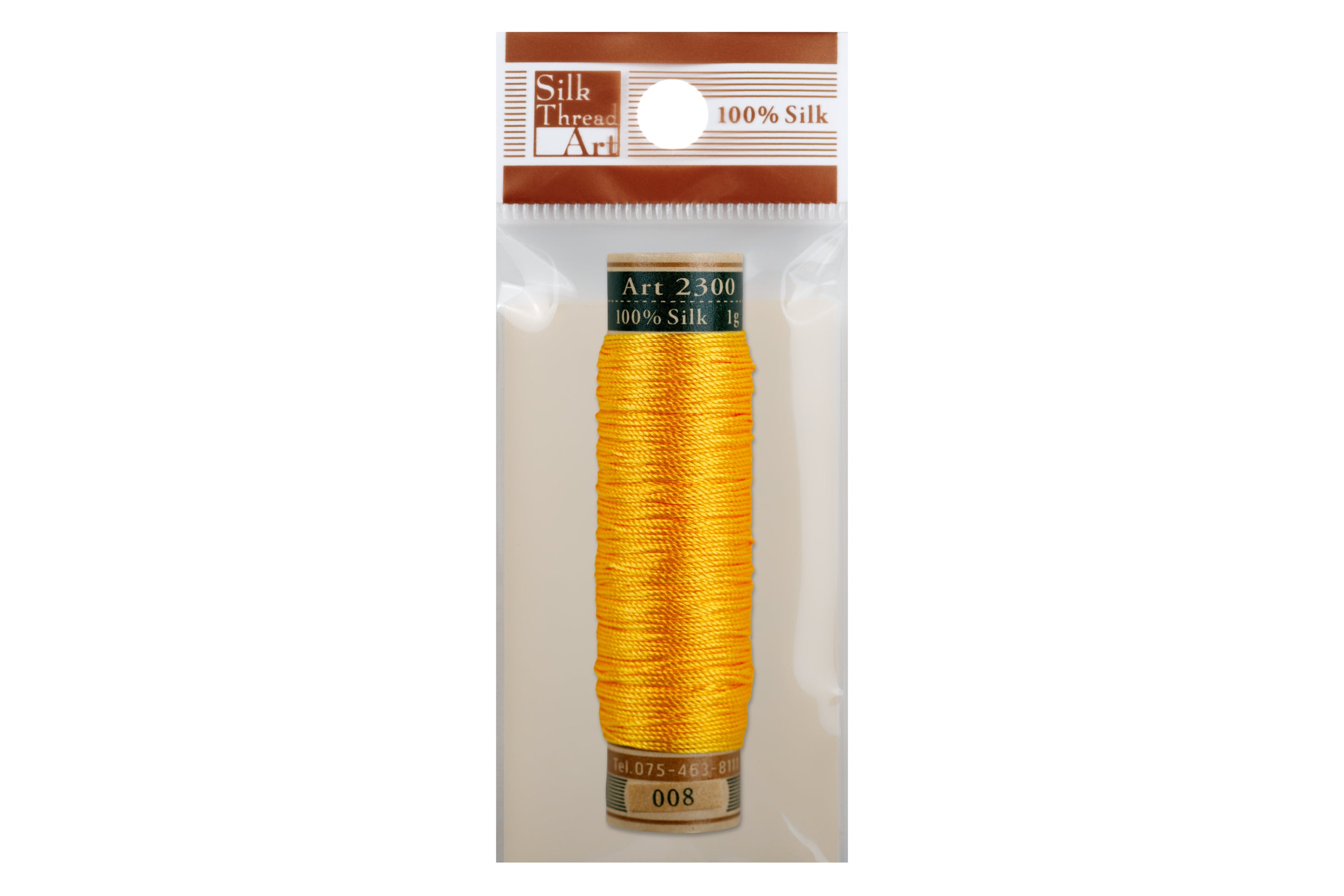 Silk Art Thread, #008 Yellow