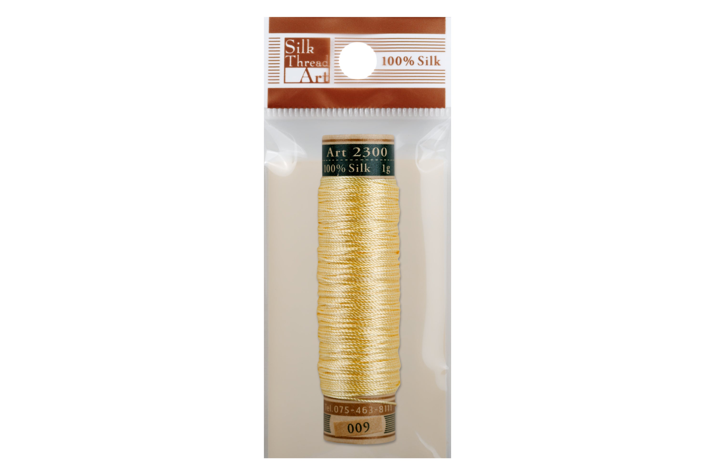 Silk Art Thread, #009 Straw Yellow