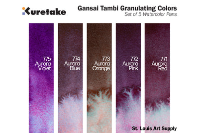 Gansai Tambi Granulating Colors, Five-Color Set #1