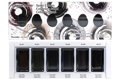 Gansai Tambi Sumi Colors, Set of 6