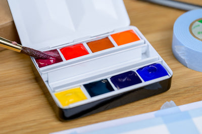 Tonic Watercolor Half Pans, #025 Pyrrole Orange