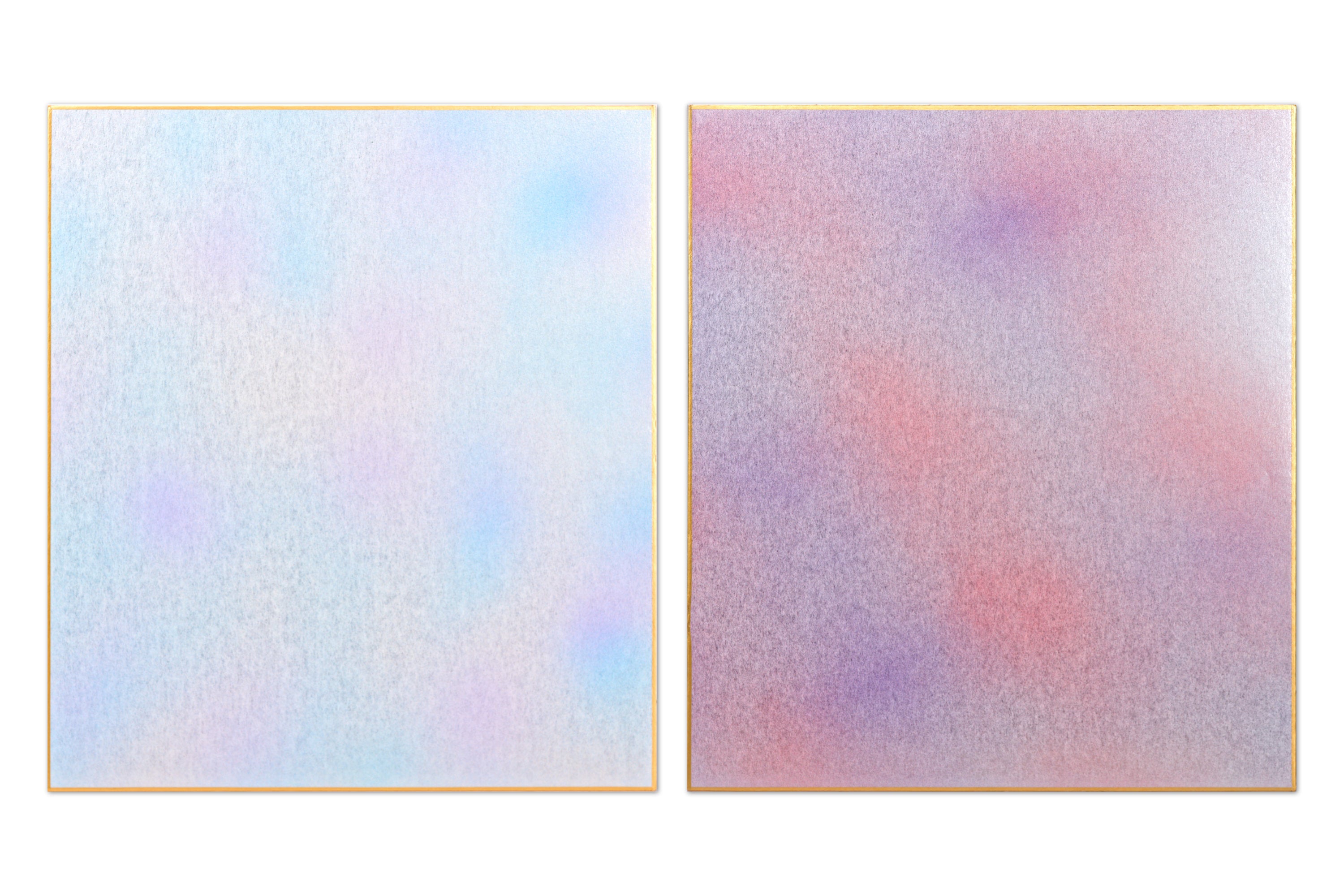 Hand-Colored Shikishi Boards, Set of 2