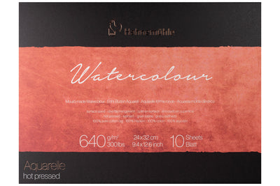 Hahnemühle Collection Watercolor Block, Heavyweight Hot Press, 9.4" x 12.6"