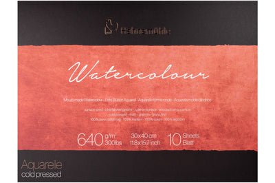 Hahnemühle Collection Watercolor Block, Heavyweight Cold Press, 11.8" x 15.7"