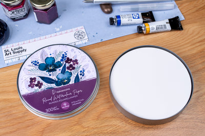 Round Watercolor Paper, 100% Cotton