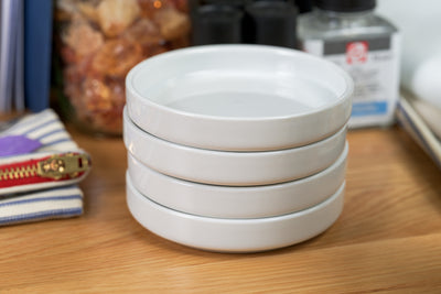 4" Porcelain Palettes, Stacking Set of 4