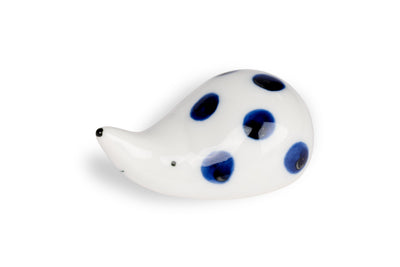 Porcelain Hedgehog Brush Rest (Dots)