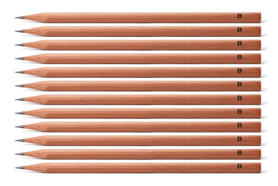 Kitaboshi Cedar Pencils, B, Set of 12