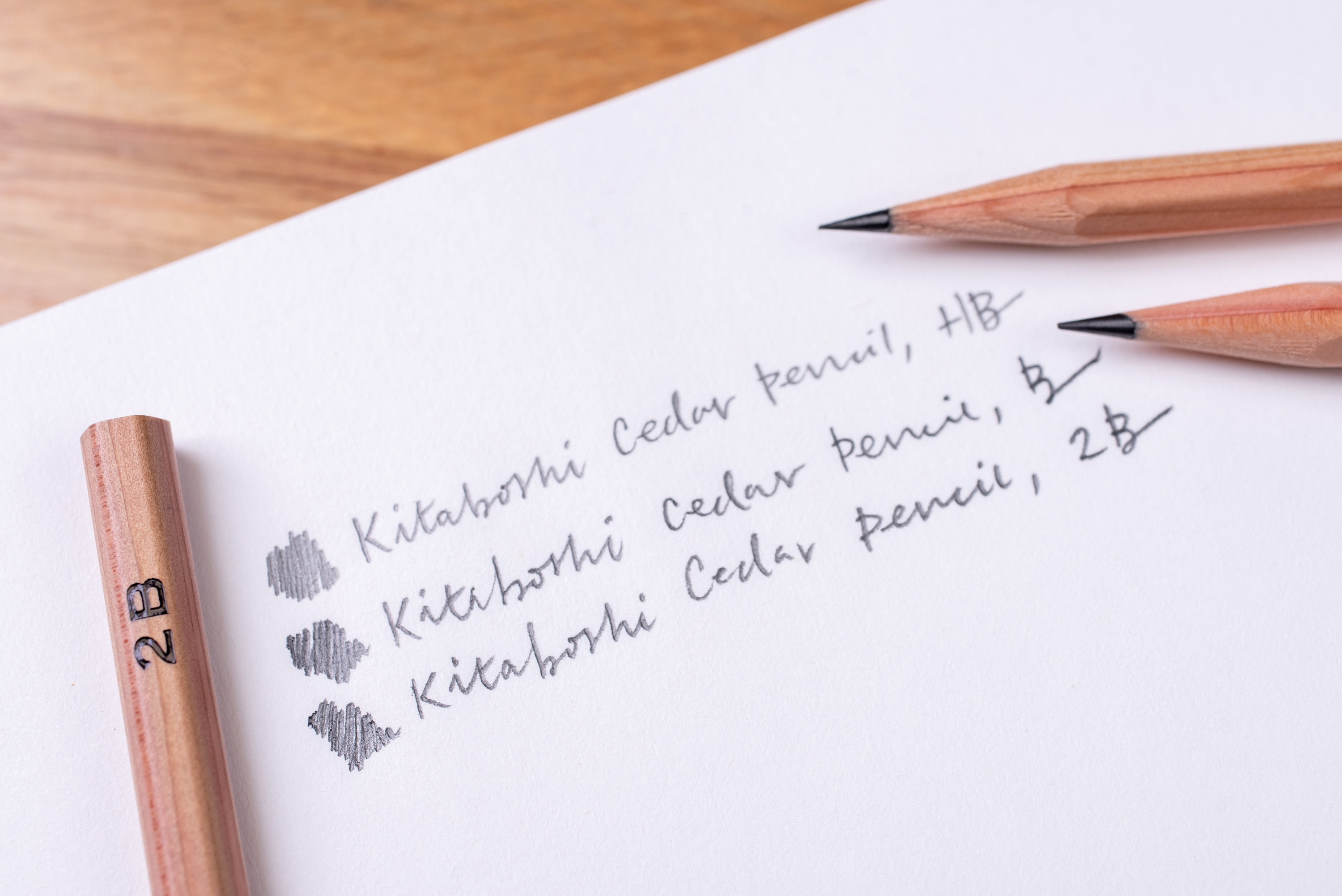 Kitaboshi Cedar Pencils, 2B, Set of 12