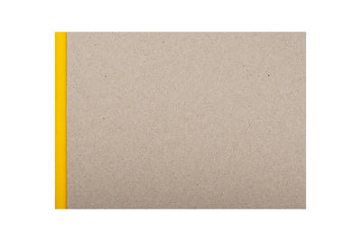 K&P Pasteboard Sketchbook, A5 Landscape, Yellow Spine