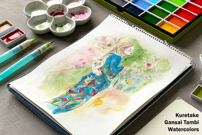 Gansai Tambi Watercolors, Set of 18