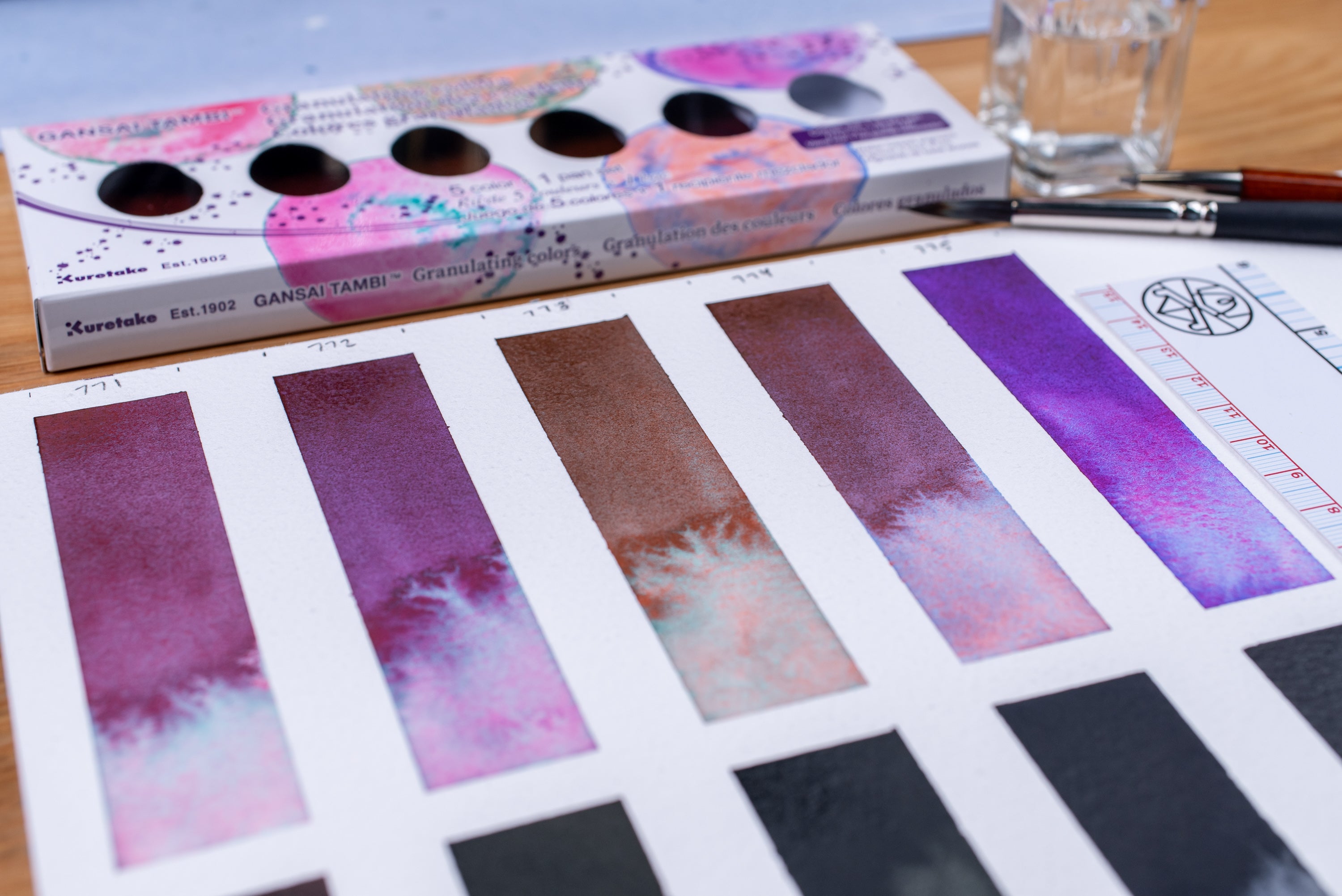 Gansai Tambi Granulating Colors, Five-Color Set #1