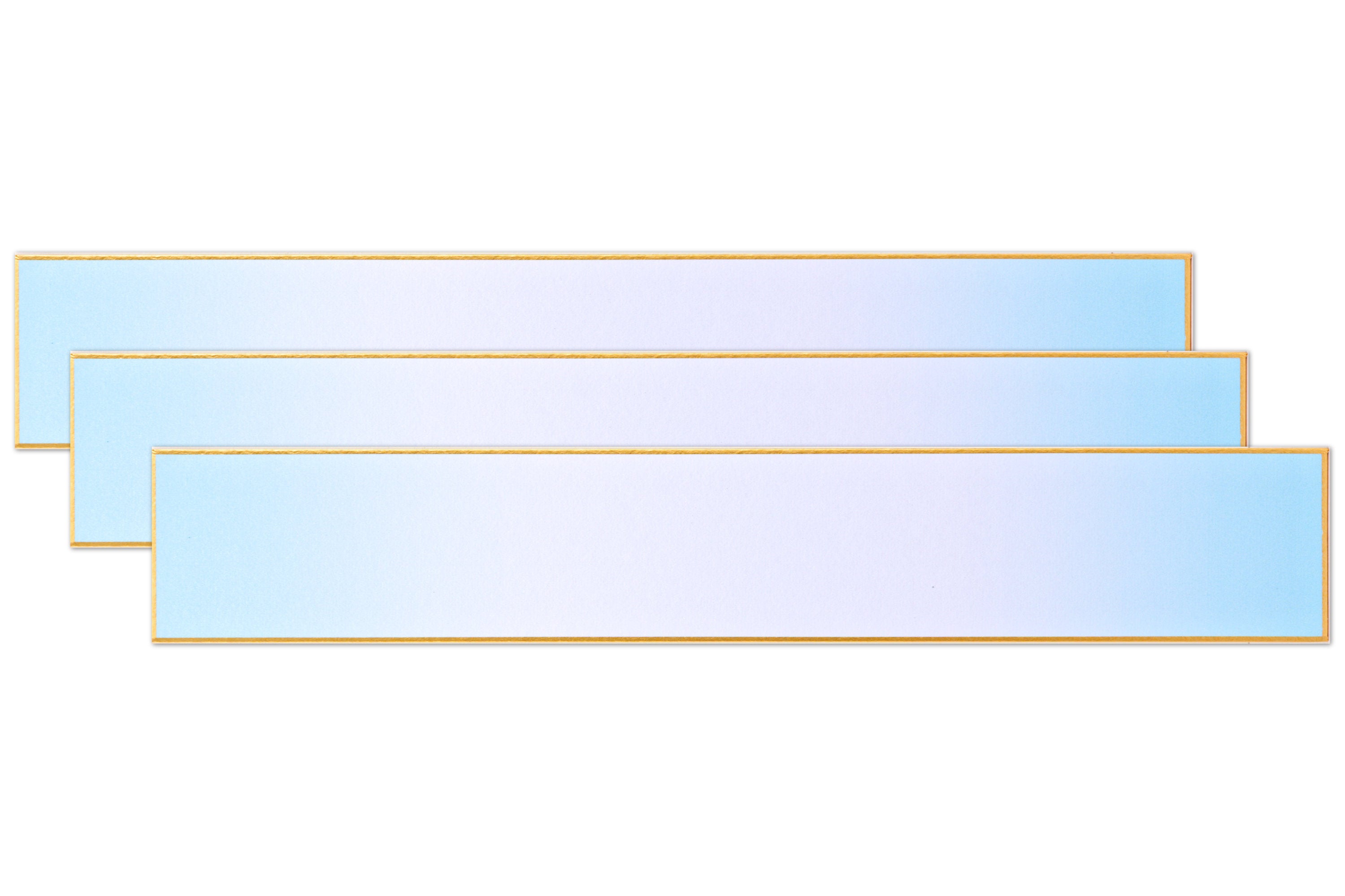 Long Shikishi Boards, Blue Gradient, Set of 3