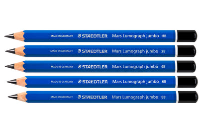 Mars Lumograph Jumbo Pencils, Set of 5