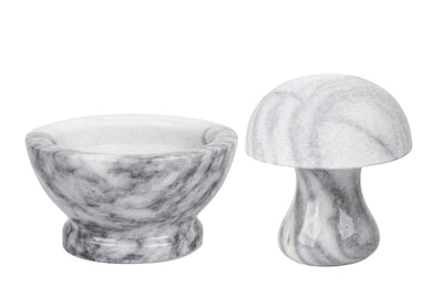 Marble Mushroom Mortar & Pestle Set
