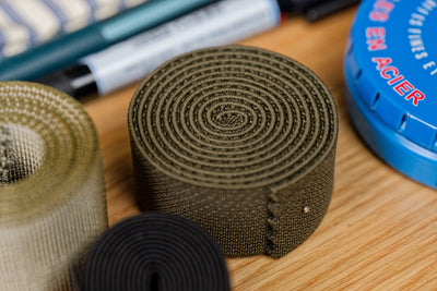 1" Elastic Webbing By The Yard, Military Green