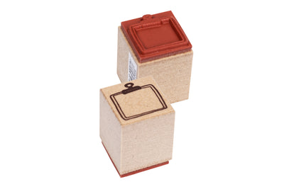 Clipboard Rubber Stamp, ¾"