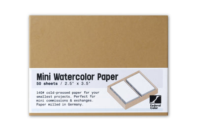 Mini Watercolor Paper, Box of 50 Sheets