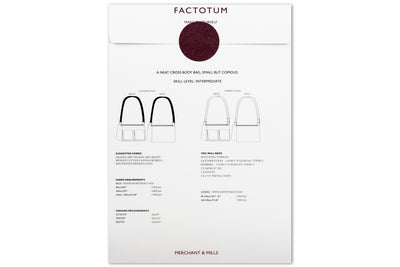 Factotum Crossbody Bag Sewing Pattern