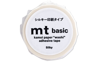 mt Washi Tape, 15 mm, Silky White