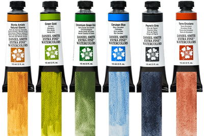 Daniel Smith Extra Fine Watercolor, Muted Colors Bundle, 15 mL