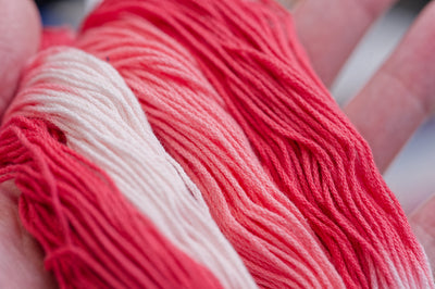 XL Hand-Dyed Sashiko Skein, #203 Rose Garden