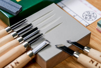 Niji Carving Knives, Set of 12 with Sharpening Stone